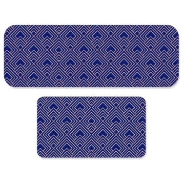 Imagem de Tapetes de borracha antiderrapantes para cozinha(QUADRICULADOS)