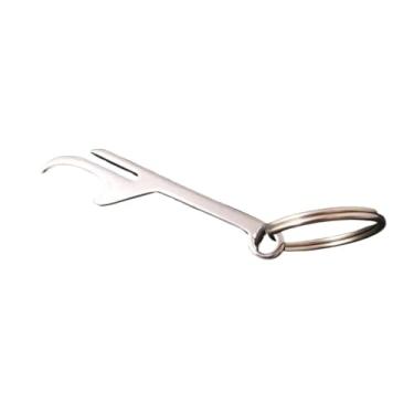 Imagem de Chaveiro de metal criativo, abridor de garrafa de cerveja, multifuncional, torça e puxe facilmente, ferramenta compacta de decoração de casa com design de acesso rápido, adequado para jantares em casa