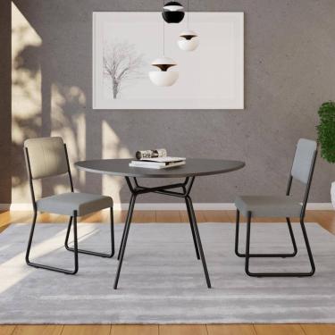 Imagem de Mesa de Jantar Orgânica Soho BPU 120cm   Est.Preta