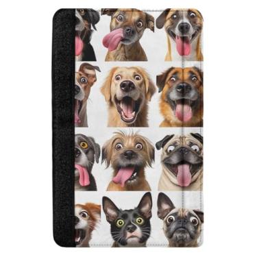 Imagem de TSENQUE Capas de cinto de segurança Funny Dog Faces protetor de cinto de segurança para automóvel