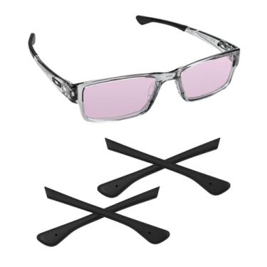 Imagem de Biyxpiv Meias auriculares de substituição para óculos Oakley AirDrop OX8046 OX8065, fácil instalação, 2 x meias pretas