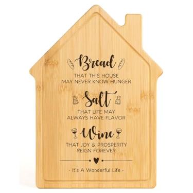 Imagem de Presentes de aquecimento de casa, presentes de inauguração de casa para mulheres, homens, proprietários de casa - itens essenciais para novos apartamentos, presentes de tábua de cortar novas