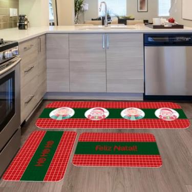 Imagem de Tapetes de Cozinha 3 Peças Antiderrapante Decorativo Home em Poliéster com Base de Borracha (02)