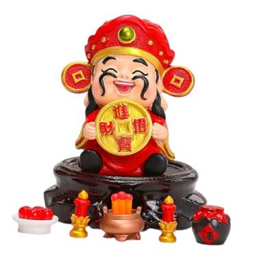 Imagem de MotiveTech Estatueta Do Da Riqueza, Decoração de Mesa, Item de Coleção para Decoração de Casa, Estátua Criativa de Feng Shui em Estilo Chinês para Armários, Style a, Tamanho real