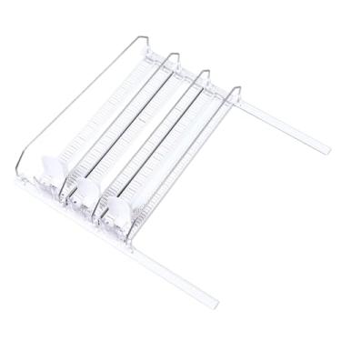 Imagem de GLOGLOW Dispensador de Bebidas para Refrigerador de Rack de Armazenamento, Material ABS, Branco, Organizador de Lata de Refrigerante Auto-empurrável, Ajustável para Latas e Garrafas, Armazenamento