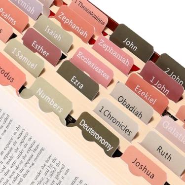 Imagem de Abas bíblicas de impressão grande para mulheres, 90 peças, vintage, separadores bíblicos, marcadores de livro, kit de guia de material de estudo, presentes cristãos de batismo para homens, iniciantes