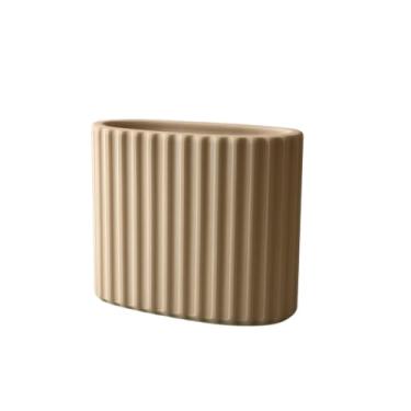 Imagem de Porta Escovas de Dente 3D Moderno – Organizador de Banheiro Minimalista Premium para até 4 Escovas, Suporte Multiuso Resistente e Elegante (Bege)