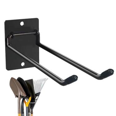 Imagem de Suporte De Ferramentas - Armazenamento De Pás Montado Na Parede Em Aço - Prateleira de Armazenamento para Ferramentas de Garagem | para Jardim Quintal Barracão Casa Exterior Loja Ancinho