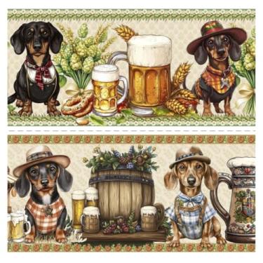 Imagem de Tecido Tricoline Digital Barrado Festa da Cerveja 100% Algodão