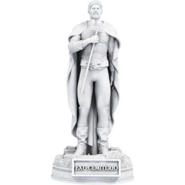 Imagem de Estátua Exu Cemitério Umbanda Candomblé (Cor Mármore)