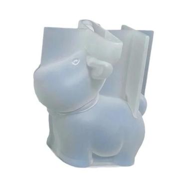 Imagem de Molde De Silicone Para Vela Aromática De Rena De Natal 3D DIY Resina G