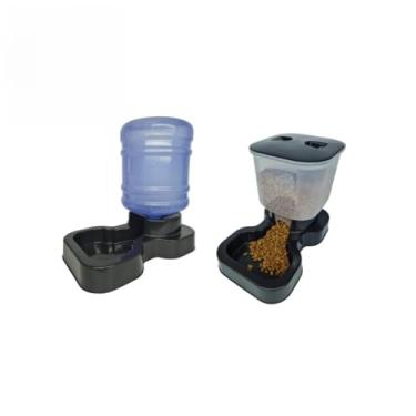 Imagem de Kit Comedouro Automático Pet + Bebedouro Automático 10L com Galão para Cães e Gatos