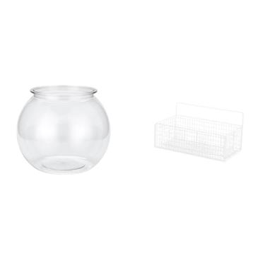 Imagem de Whtkoph Pequeno Aquário Transparente, Ornamento Decorativo para Casa, Aquário para Peixes, Vaso, Mesa, Quarto, Escrivaninha, Sala de Estar, Decoração de Casa,