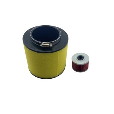 Imagem de Elemento de limpeza de filtro de ar + filtro de óleo para 400 450 TRX400 TRX450 1995-2004 350 TRX350 2000-2006 17254-HN5-6