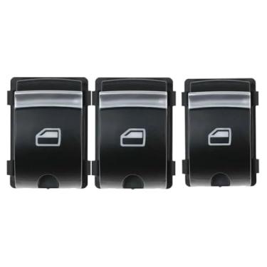 Imagem de 1 peça painel de energia elétrica janela mestre botão interruptor de controle OEM 4F0959855B (Cor: Botão-01)