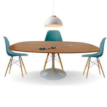 Imagem de Mesa Saarinen Retangular Ovalada 137x90cm Em Freijo - Modelar Art Move