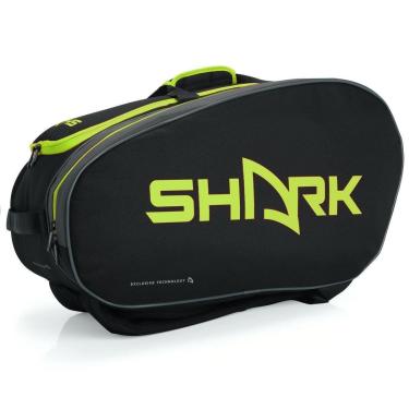 Imagem de Raqueteira Shark Beach Tennis Preta e Amarela-Unissex