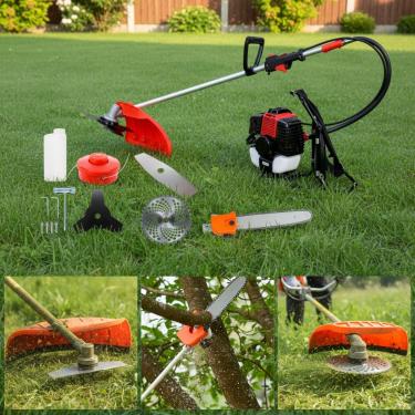 Imagem de Roçadeira A Gasolina Costal 3hp 65cc Nakasaki Profissional Com Podagalhos