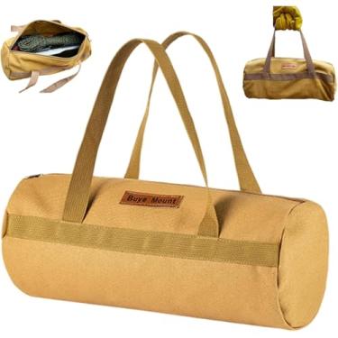 Imagem de Bolsa de estacas de barraca, bolsas de armazenamento de lona para acampamento, acessórios essenciais, ferramentas de caminhada, equipamento de caça (33 x 14 cm)