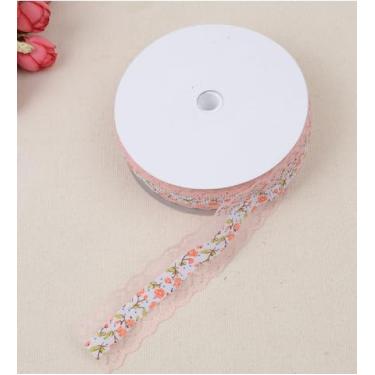 Imagem de 1 rolo de fita de renda, suprimentos de costura artesanais DIY, decoração de embrulho de presente (champanhe)