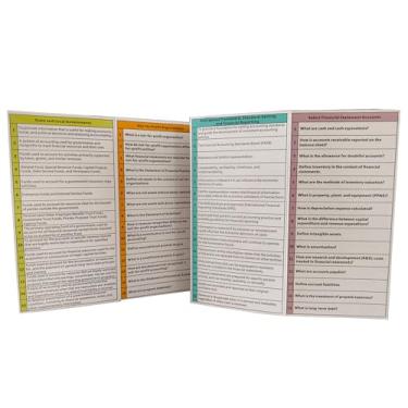 Imagem de Guia de referência rápida do exame FAR: Perguntas e respostas, fórmulas, acrônimos e mnemônicos para estudo CPA (folha de referências aminada)