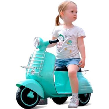 Imagem de Moto Eletrica Infantil Bandeirante Lambreta 6V Turquesa