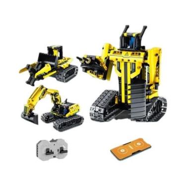 Imagem de Carro De Corrida Robô RC Para Crianças, Escavadora, Caminhão Bulldozer