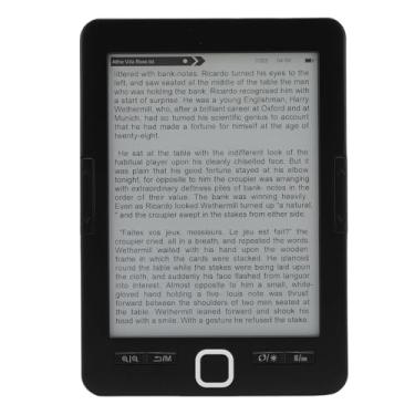 Imagem de RiToEasysports E Reader, ABS 6 Polegada Tela de Tinta Vários Formatos de Imagem de Texto 8G Leitor de Livro Eletrônico para Leitura