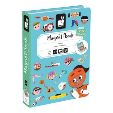 Imagem de Livro Magnético Infantil Brinquedo Didático Em Madeira Com Diversos Te