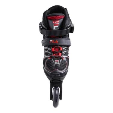 Imagem de Patins Xone Inline Ajustável Fila Black Red, 35 38