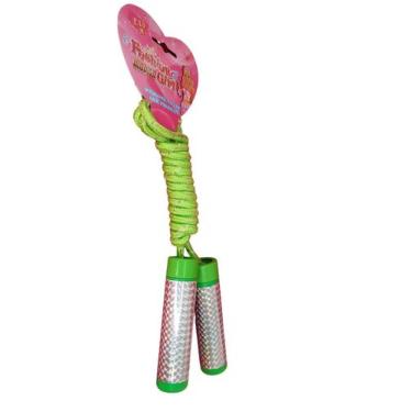 Imagem de Brinquedo Corda de pular infantil colorida com brilho 2.10m - Fashion 