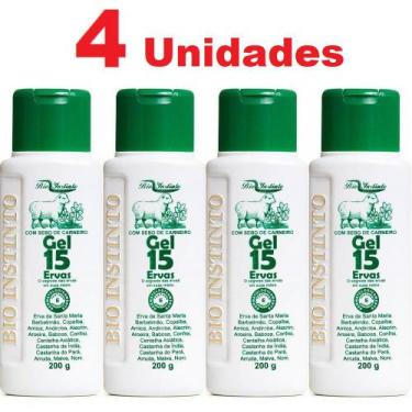 Imagem de Kit com 4 Gel 15 Ervas Com Sebo de Carneiro Bio Instinto