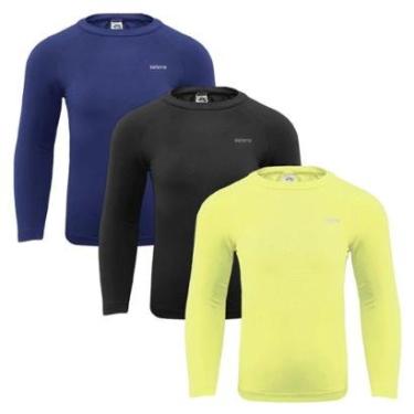 Imagem de Kit 3 Camisas Térmicas Selene Proteção UV50+ Juve-Unissex
