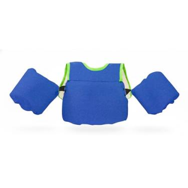 Imagem de Boia Colete Salva Vidas Infantil Flutuador Ajustável e Seguro Para Crianças Até 25kg, 1 a 7 Anos - Piscina Praia Não Fura Won (Azul)