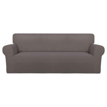 Imagem de Capa de sofá PureFit Super Stretch Spandex, antiderrapante, cinza