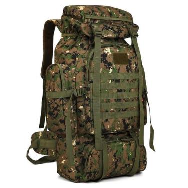 Imagem de Mochila de Senderismo W WINTMING 70L/100L Camping Molle Mochila Táctic
