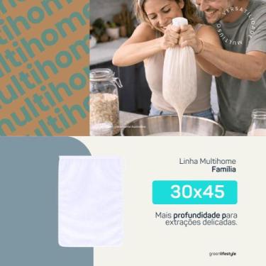 Imagem de Kit 02 Sacos Coadores para Leite Vegetal, Sucos Naturais, Kefir, Iogur