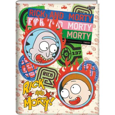 Imagem de Caderno Brochura Universitário Capa Dura 80f Rick And Morty Jandaia Estampa 1
