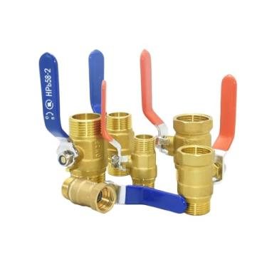 Imagem de Conector de rosca fêmea macho de latão 1/2 3/4 2,5 cm Conector de tubo de água de cobre WWECCQIJ (Y)