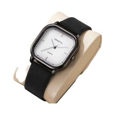 Imagem de Relógio Minimalista Masculino De Quartzo Com Pulseira De Couro, Relógi