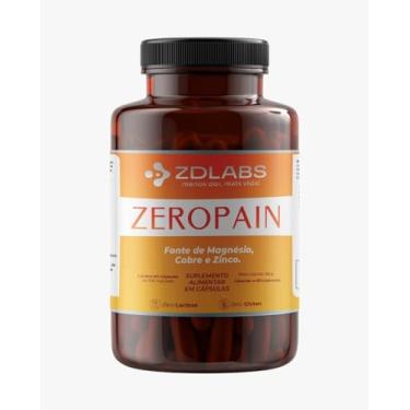 Imagem de ZEROPAIN, Suplemento para Alívio de Dores Musculares e Articulares, Fórmula com Magnésio, Zinco, Cobre, Cúrcuma e Coenzima Q10.