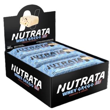 Imagem de Whey Grego Bar Cookies & Cream - Nutrata 12 un.-Unissex