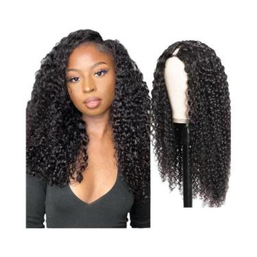 Imagem de Peruca De Cabelo Humano Cacheado Kinky V Part Para Mulheres Negras, 18