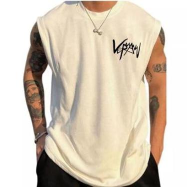 Imagem de Camiseta Regata Oversized Streetwear Masculina 100% Algodão Premium-Masculino