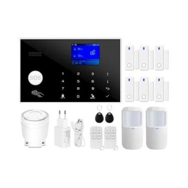 Imagem de Kit De Sistema De Alarme Sem Fio Para Casa Inteligente Com Wifi E GSM,