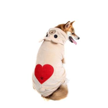 Imagem de Blusão Ursinho para Cachorro e Gato Pet - Bichinho Chic, Creme, 1