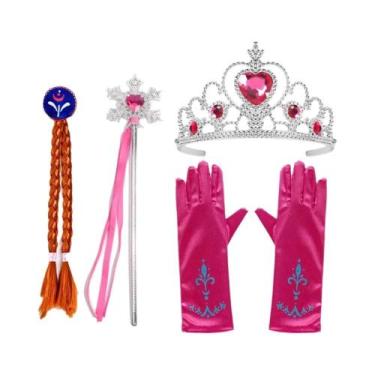 Imagem de Tiara E Peruca Da Princesa Elsa Anna Para Crianças, Acessórios De Fant