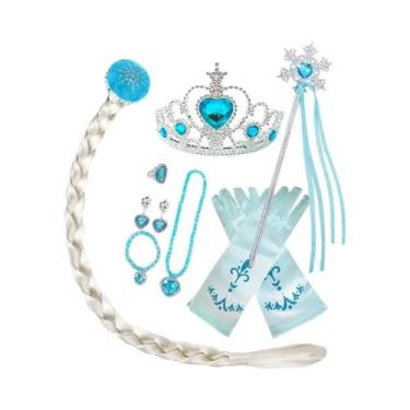 Imagem de Tiara E Peruca Da Princesa Elsa Anna Para Crianças, Acessórios De Fant