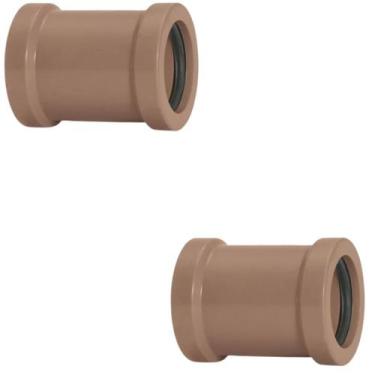 Imagem de Luva De Correr 40Mm Pvc Encanamento Conexão Kit 02 Un - Akato