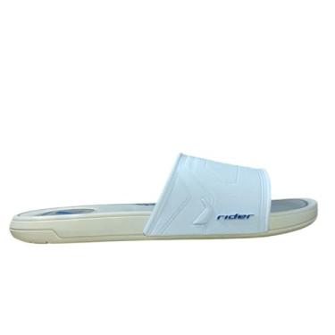 Imagem de Chinelo Slide Rider Start Masculino Confortável com Gáspea Texturizada e Design Esportivo (Branco, BR, Adulto, Numérico, 42)